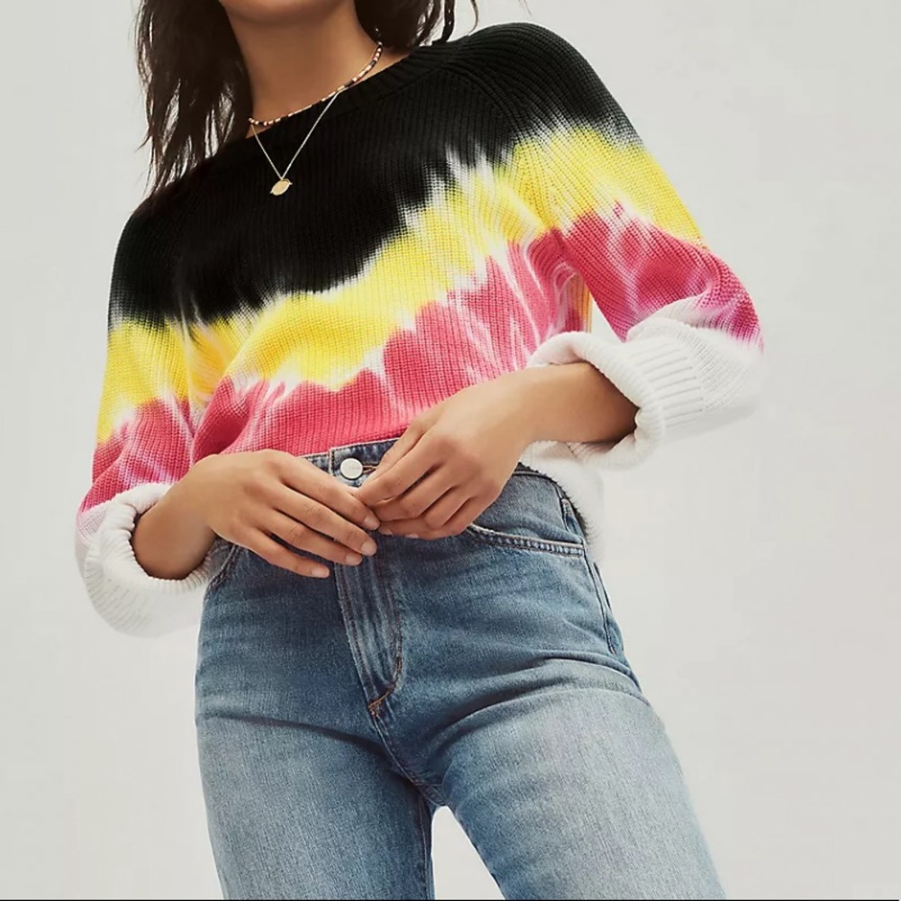 Anthropologie Alena Tie-Dye Pullover
